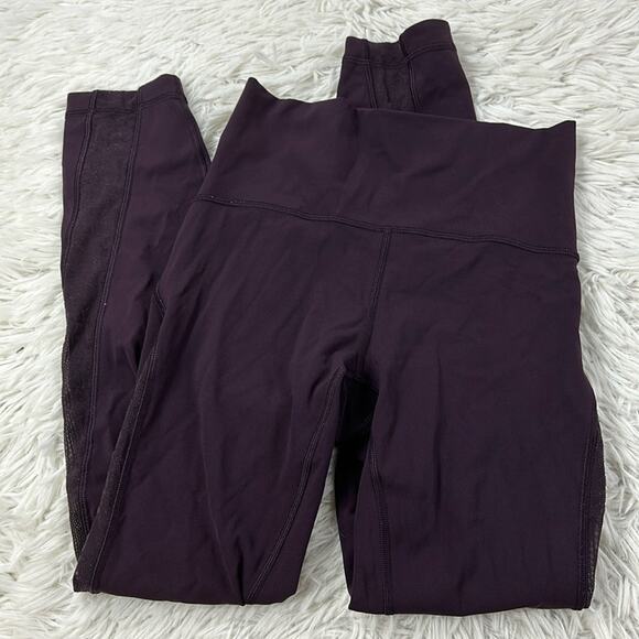 lululemon athletica Pants - Lululemon Meant To Move 7/8 Tight 25" Black Cherry / Flocked Floral Black Cherry